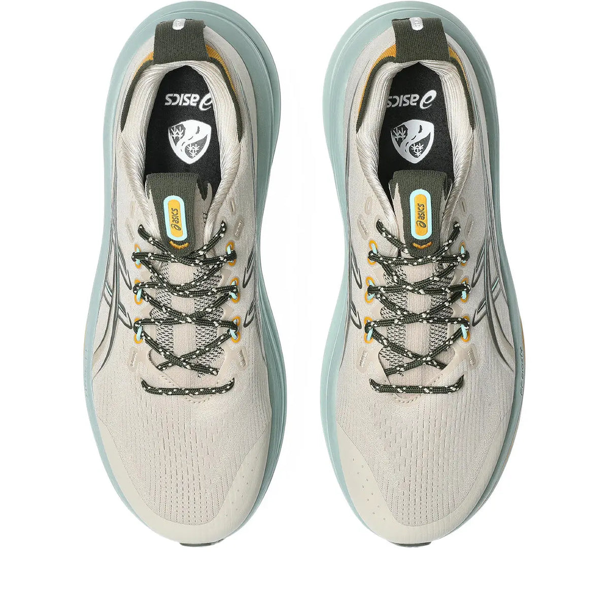 Asics Herrenlaufschuhe Gel-Nimbus 28 TR, Simply Taupe/Ocean Haze – Bild 