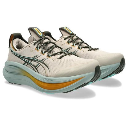 Asics Herrenlaufschuhe Gel-Nimbus 28 TR, Simply Taupe/Ocean Haze