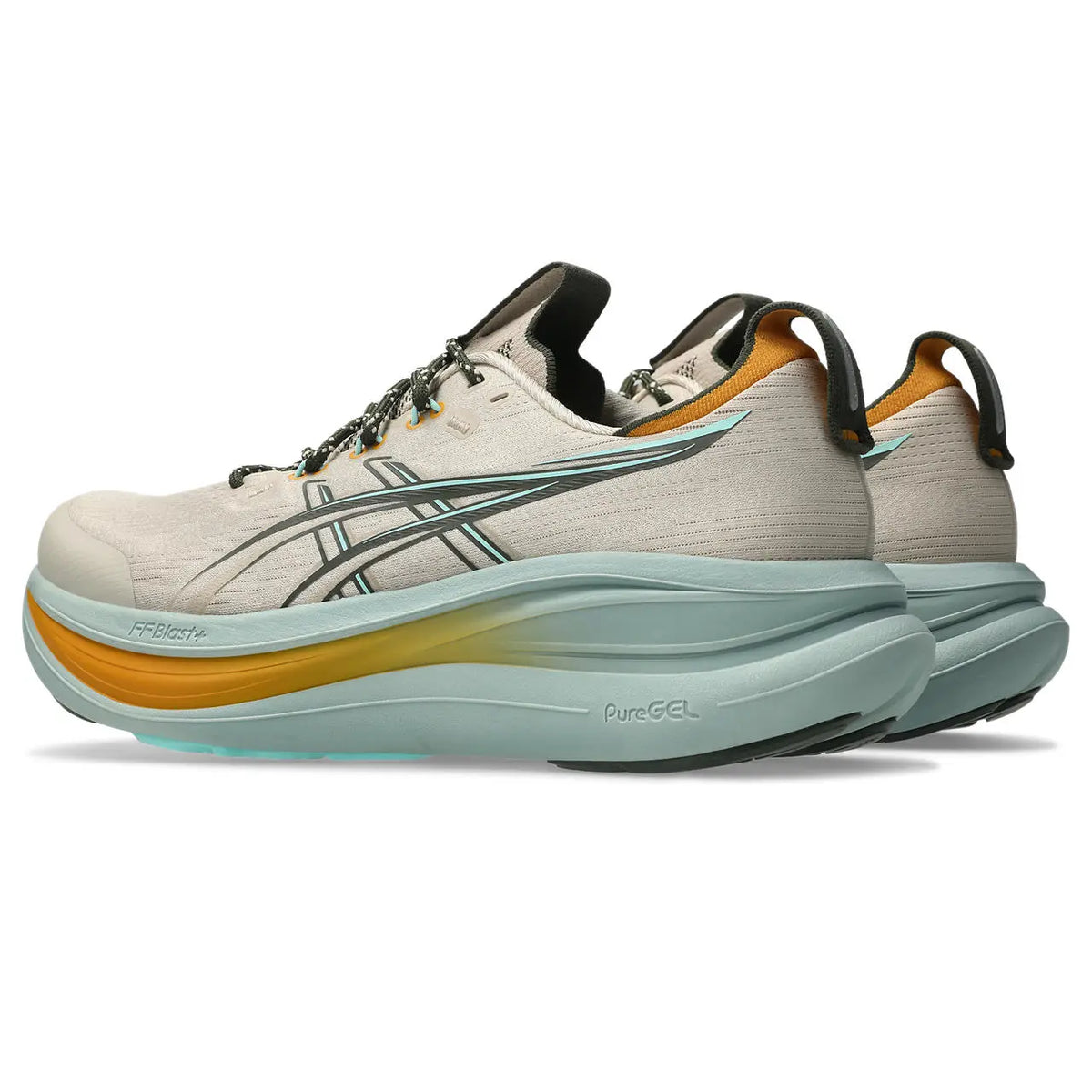 Asics Herrenlaufschuhe Gel-Nimbus 28 TR, Simply Taupe/Ocean Haze
