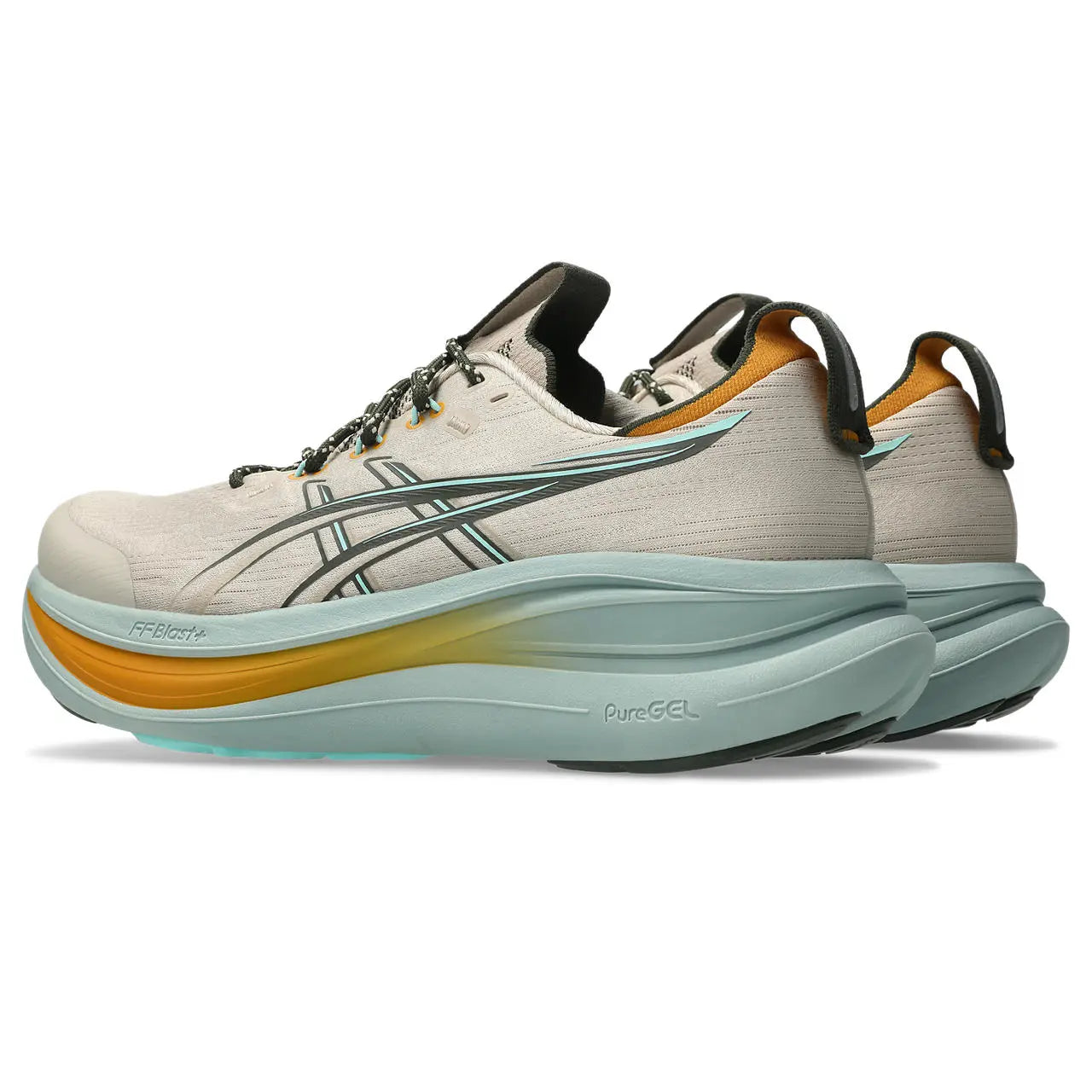 Asics Herrenlaufschuhe Gel-Nimbus 28 TR, Simply Taupe/Ocean Haze – Bild 