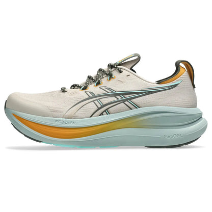 Asics Herrenlaufschuhe Gel-Nimbus 28 TR, Simply Taupe/Ocean Haze