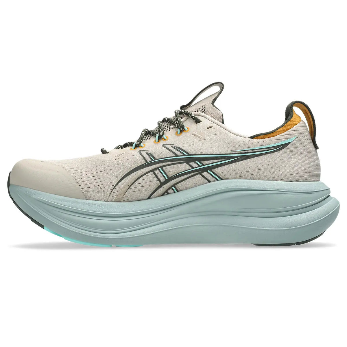Asics Herrenlaufschuhe Gel-Nimbus 28 TR, Simply Taupe/Ocean Haze – Bild 