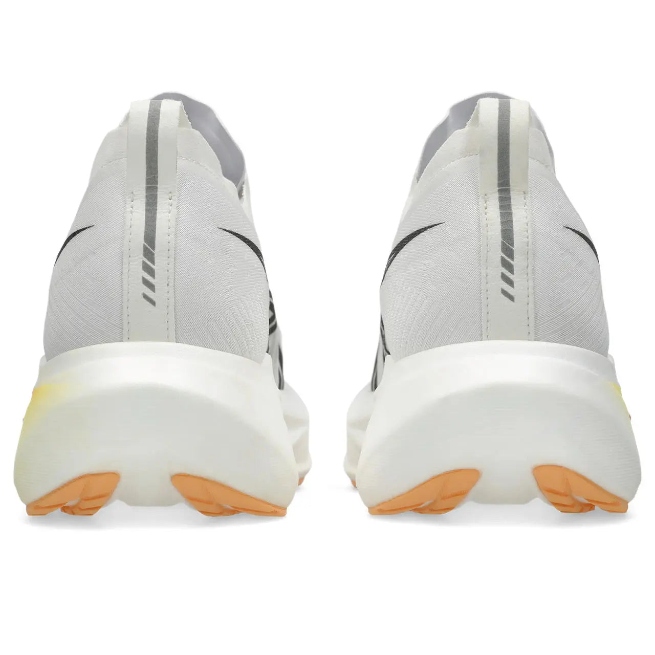 Asics Herrenlaufschuhe Megablast, White/Orange Glow – Bild 
