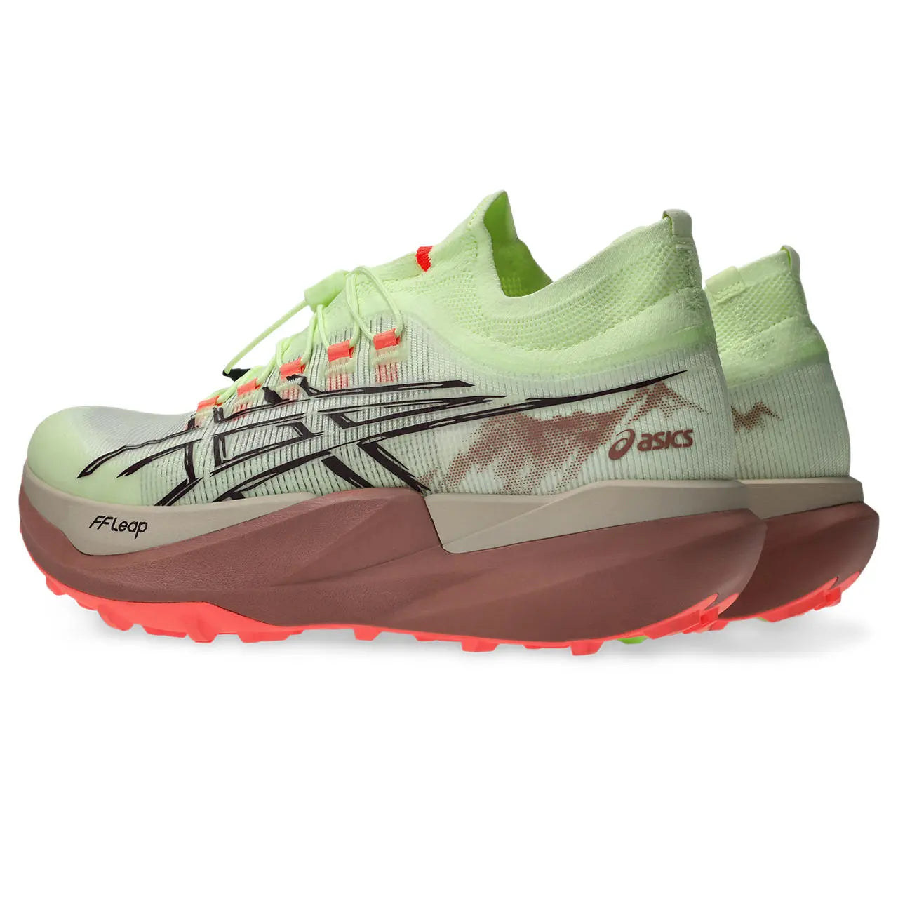 Asics Herrenlaufschuhe Metafuji Trail 2, Illuminate Yellow/Dark Aubergine – Bild 