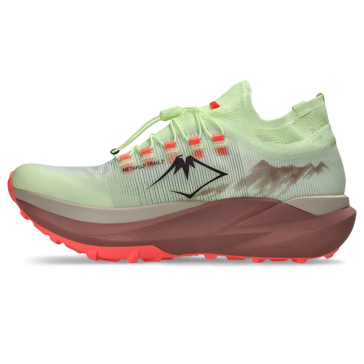 Asics Herrenlaufschuhe Metafuji Trail 2, Illuminate Yellow/Dark Aubergine – Bild 