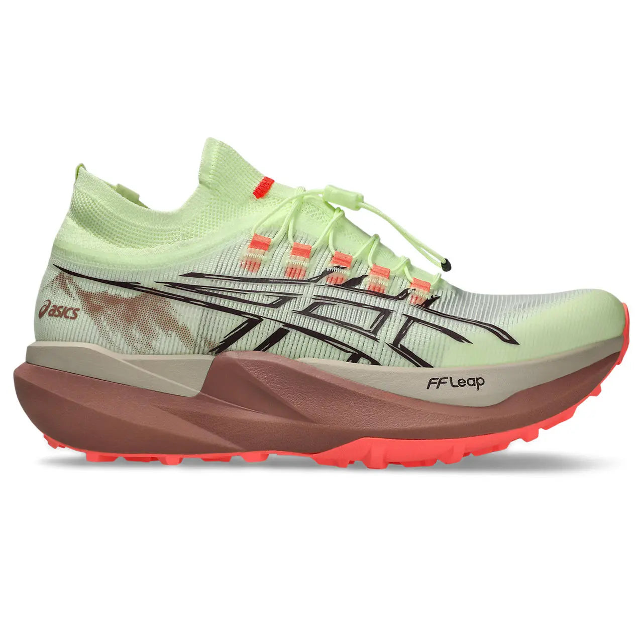 Asics Herrenlaufschuhe Metafuji Trail 2, Illuminate Yellow/Dark Aubergine