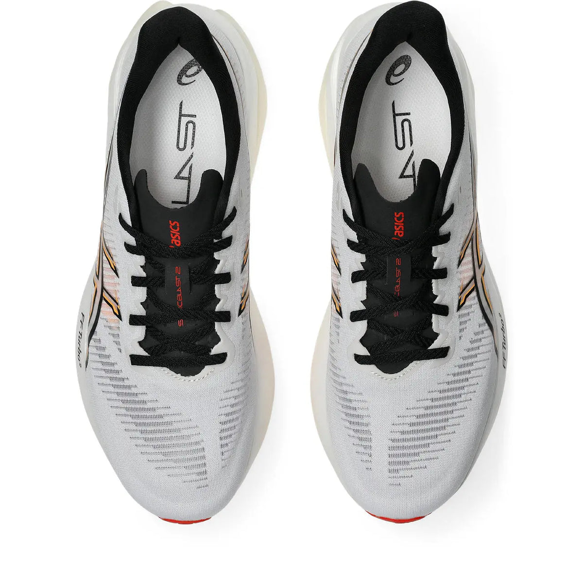 Asics Herrenlaufschuhe Sonicblast 2, White/Stadium Orange – Bild 