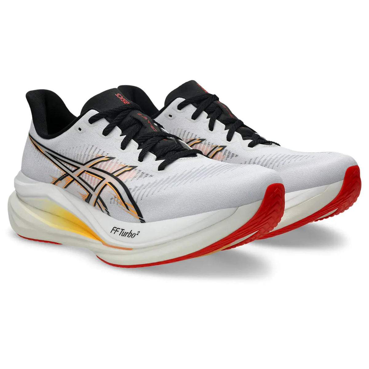 Asics Herrenlaufschuhe Sonicblast 2, White/Stadium Orange
