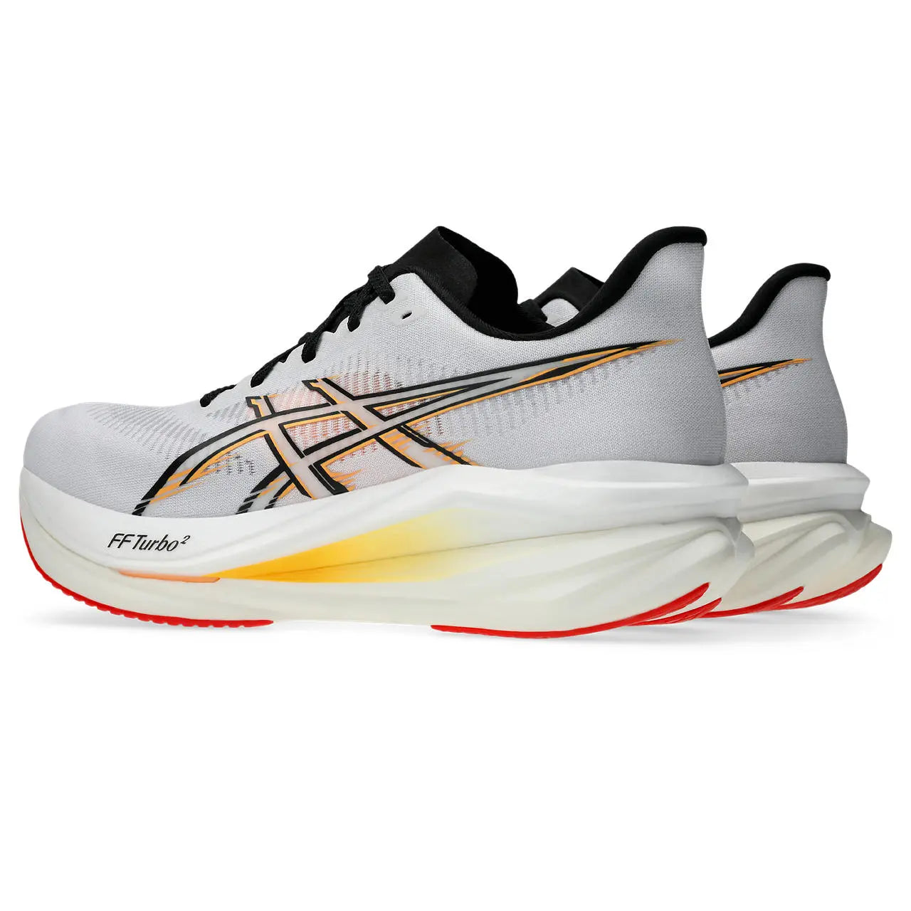 Asics Herrenlaufschuhe Sonicblast 2, White/Stadium Orange – Bild 