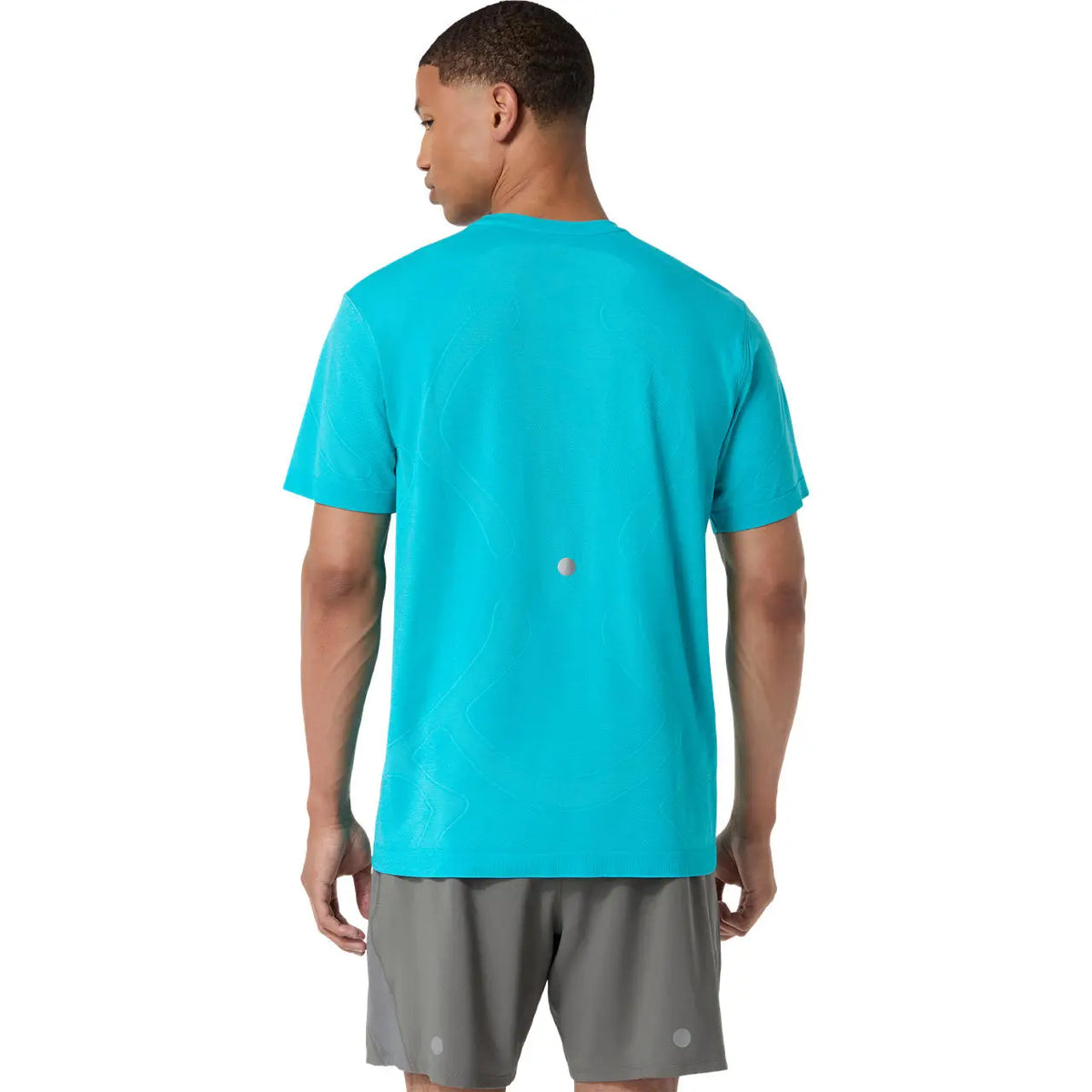 Asics Herrenlaufshirt Road Seamless SS Top, Energy Aqua – Bild 
