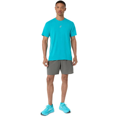 Asics Herrenlaufshirt Road Seamless SS Top, Energy Aqua