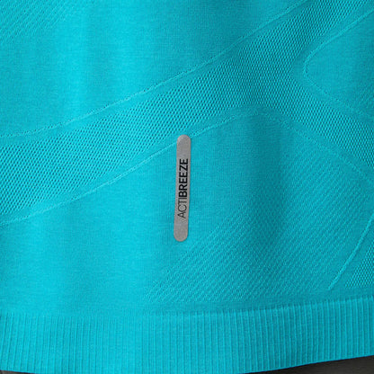 Asics Herrenlaufshirt Road Seamless SS Top, Energy Aqua