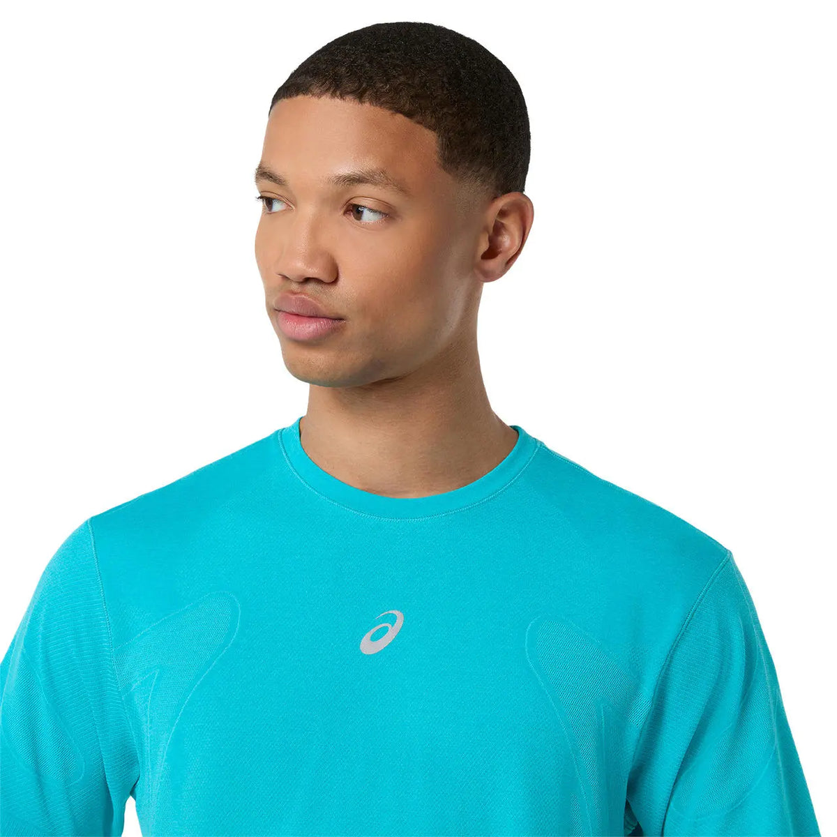 Asics Herrenlaufshirt Road Seamless SS Top, Energy Aqua