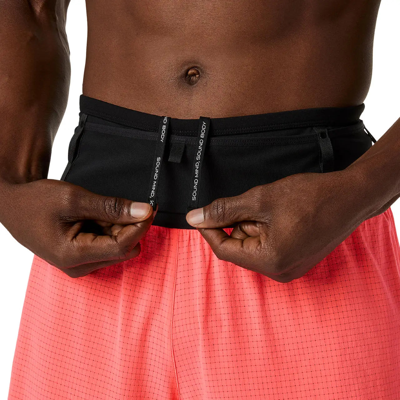 Asics Herrenlaufshort Fujitrail Elite Short, Blazing Coral – Bild 