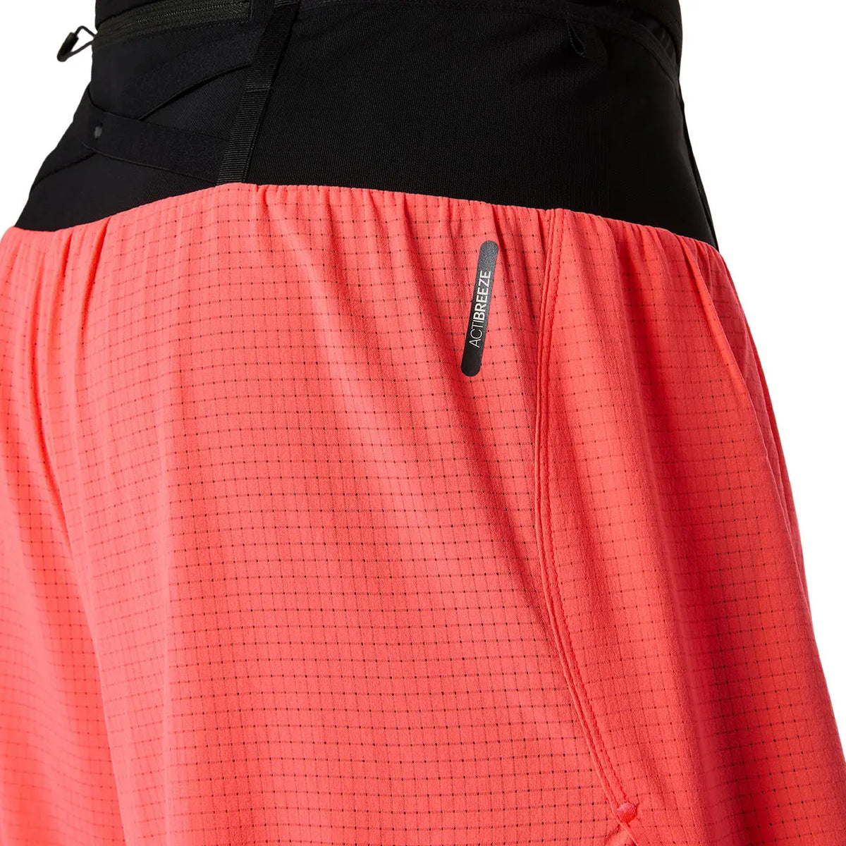 Asics Herrenlaufshort Fujitrail Elite Short, Blazing Coral