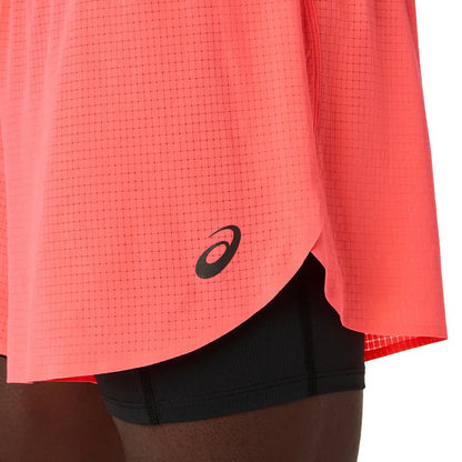 Asics Herrenlaufshort Fujitrail Elite Short, Blazing Coral