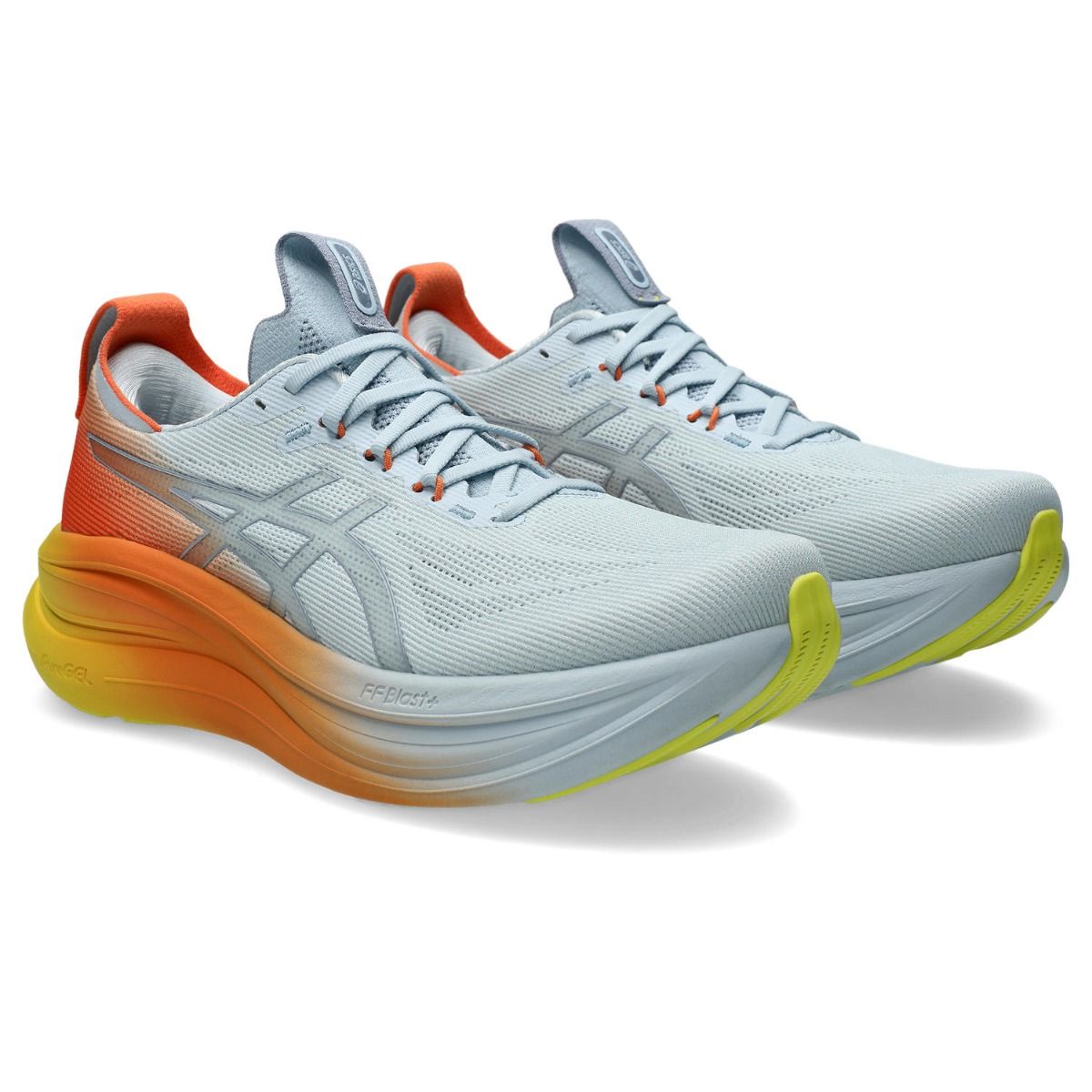 Asics Herren-Neutrallaufschuhe Gel-Nimbus 28, seitliche Ansicht, atmungsaktives Mesh und stabile Sohle, Sportschuh für Läufer – Bild 