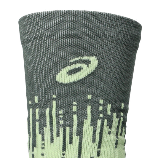 Asics Laufsocken Performance Run Sock Crew – Rückansicht – hellgrün / 35-38