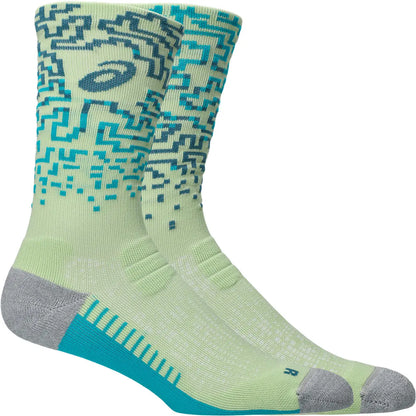 Asics Laufsocken Performance Run Sock Crew, Illuminate Yellow/Foggy Teal