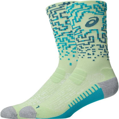 Asics Laufsocken Performance Run Sock Crew, Illuminate Yellow/Foggy Teal