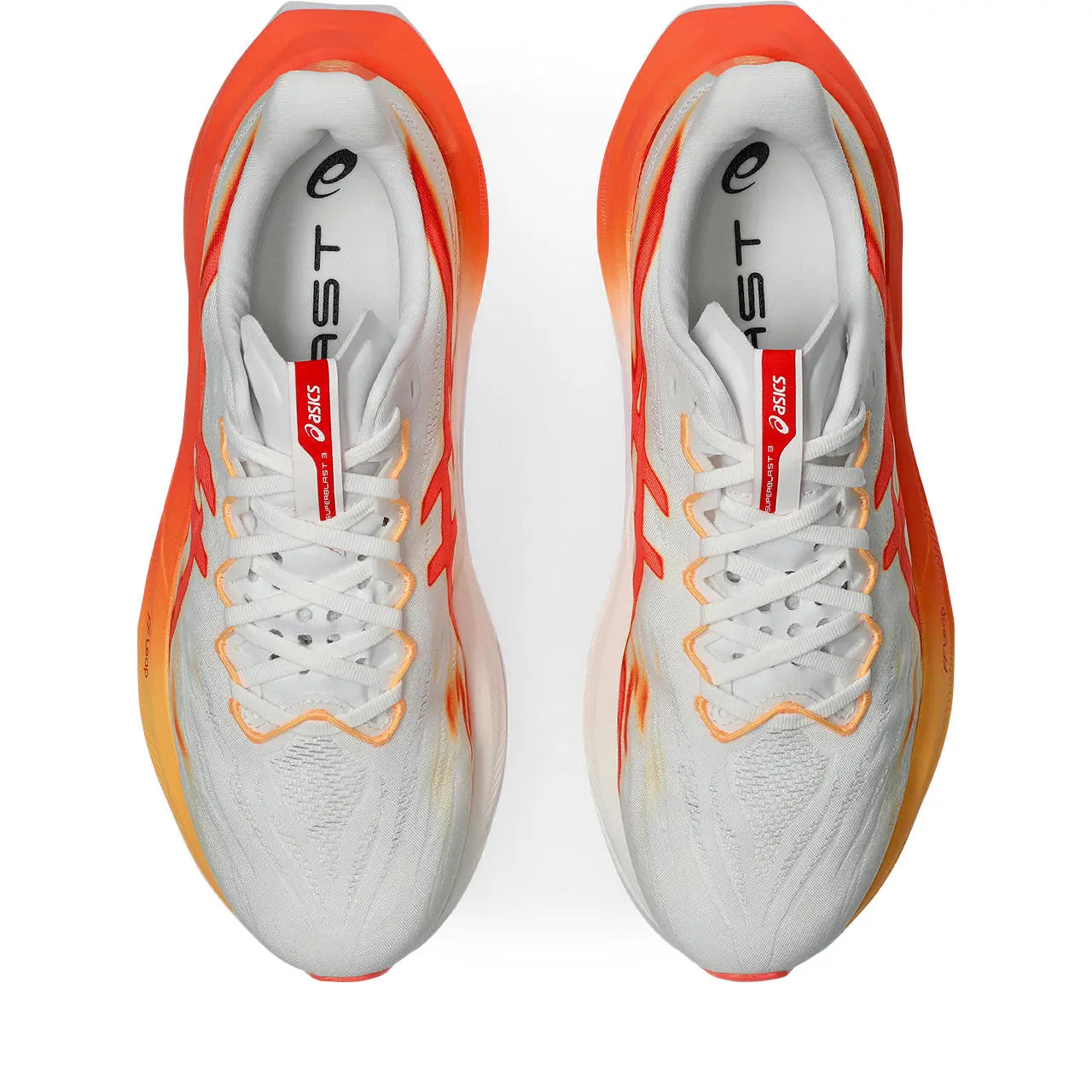 Asics Superblast 3, White/Orange Glow – Bild 