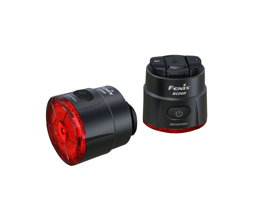 Fenix BC06R Intelligentes Fahrradrücklicht mit Bemssensor, 90 Lumen