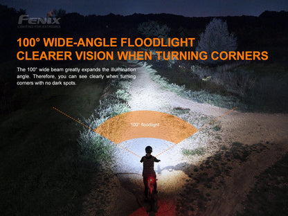 Fenix BC26R wiederaufladbares Fahrradlicht Set mit BC05R V2.0 Rücklicht, 1600 Lumen