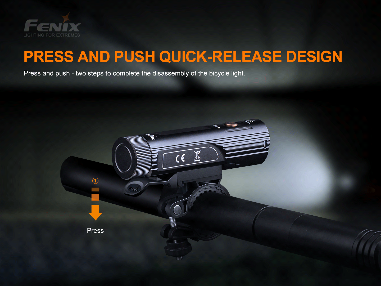 Fenix BC26R wiederaufladbares Fahrradlicht Set mit BC05R V2.0 Rücklicht, 1600 Lumen