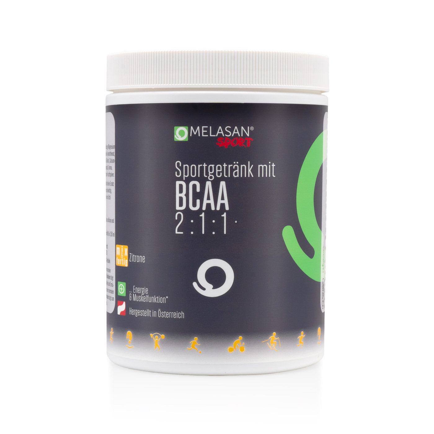 Melasan Sportgetränk BCAA Zitrone 670g - erfrischend, muskelunterstützend & ideal für Training und Regeneration