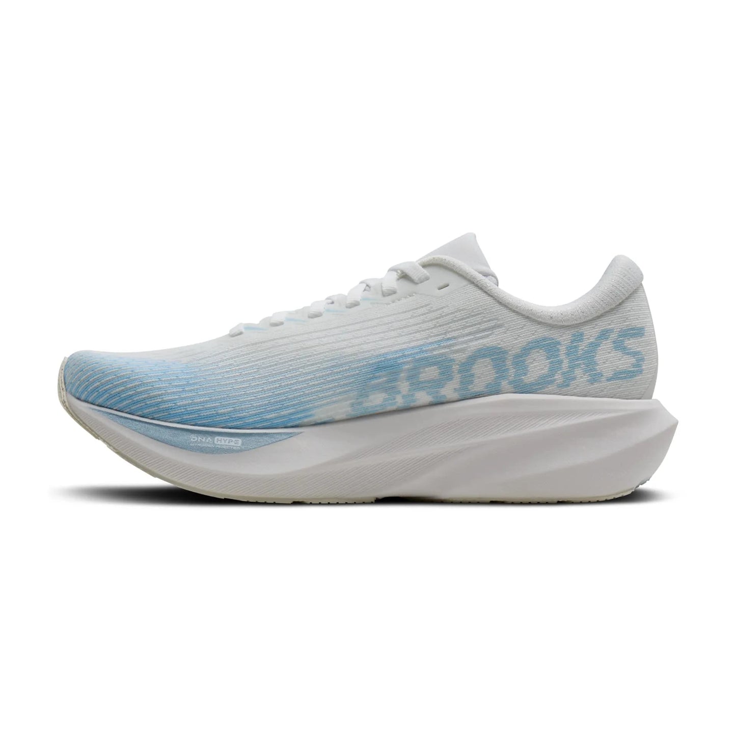 Brooks Damenlaufschuhe Ghost AMP, White/Blue/Metallic