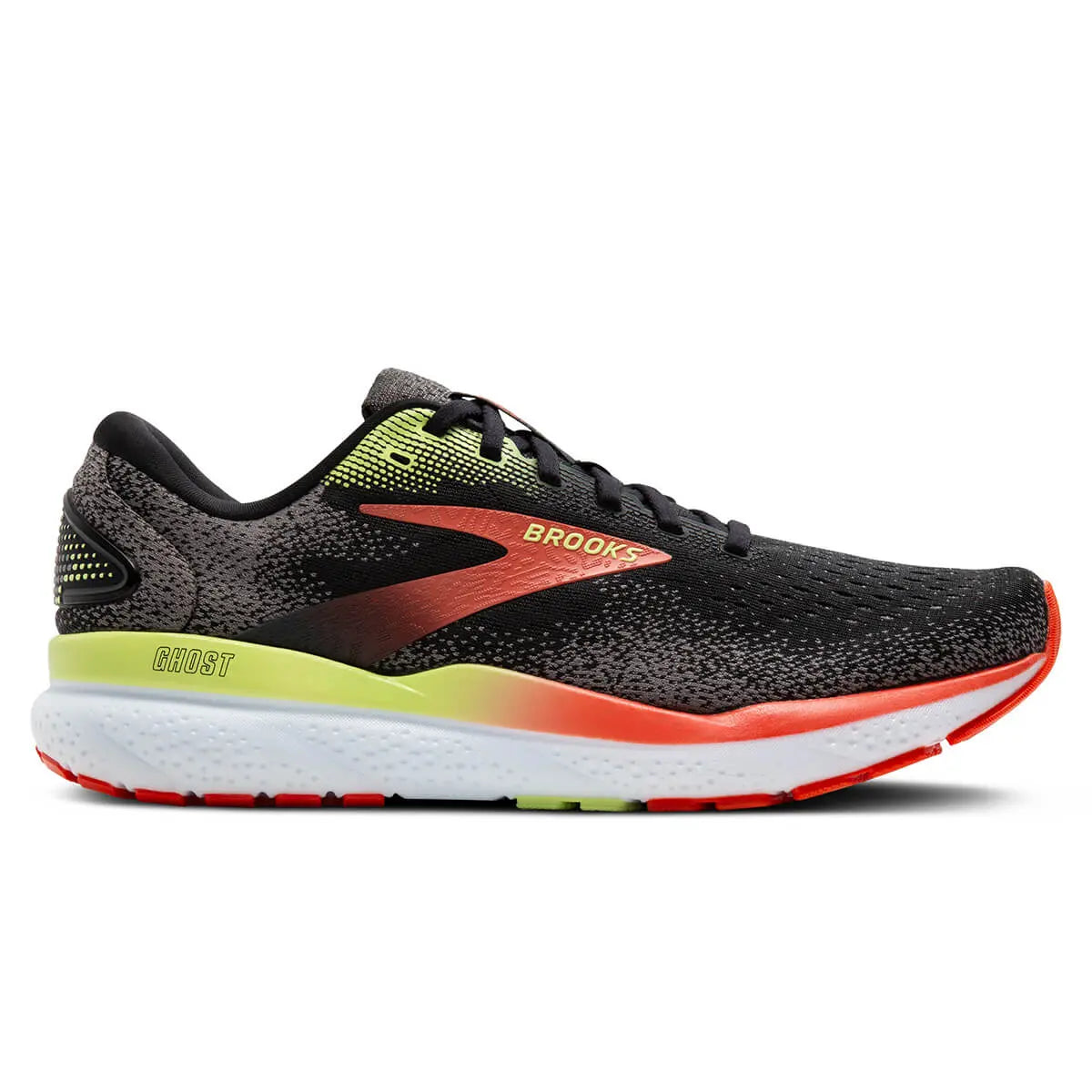 Brooks Herrenlaufschuhe Ghost 16, neutrale Laufschuhe für tägliches Training mit DNA Loft v3 Dämpfung, schwarz - machsport