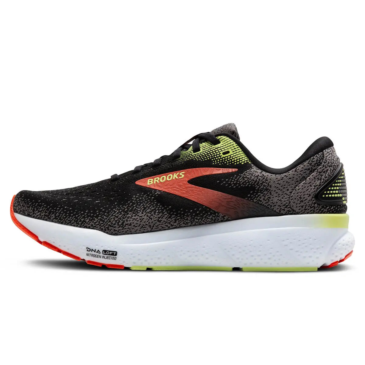 Brooks Herrenlaufschuhe Ghost 16, neutrale Laufschuhe für tägliches Training mit DNA Loft v3 Dämpfung, schwarz - machsport – Bild 
