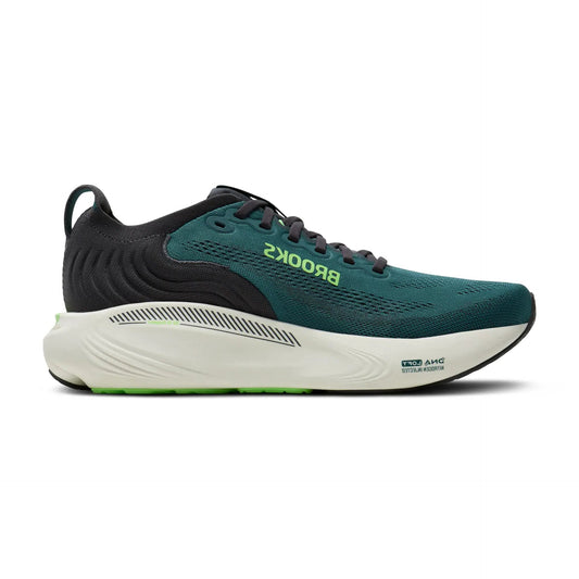 Brooks Herrenlaufschuhe Adrenaline GTS 25, Atlantic Deep/Coconut/Green – Rückansicht – petrol / 42,5