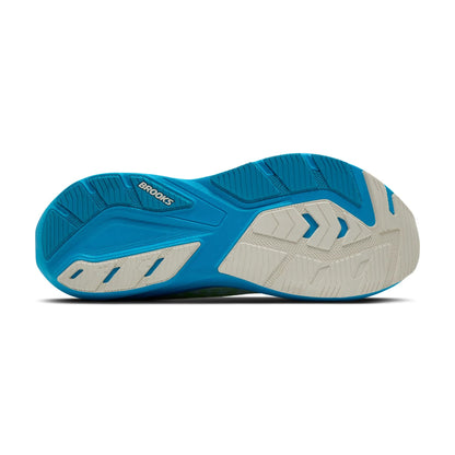 Brooks Herrenlaufschuhe Ghost AMP, White/Blue/Paradise Green