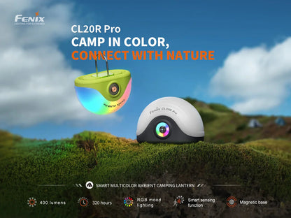 Fenix CL20R Pro multi Camping Laterne mit Sensor und Ambient Licht, 400 Lumen