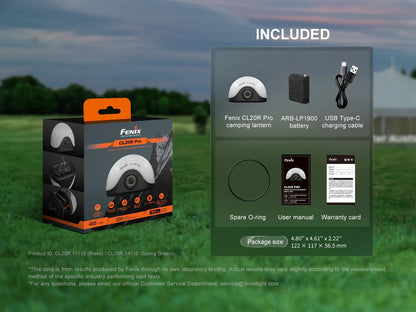 Fenix CL20R Pro multi Camping Laterne mit Sensor und Ambient Licht, 400 Lumen