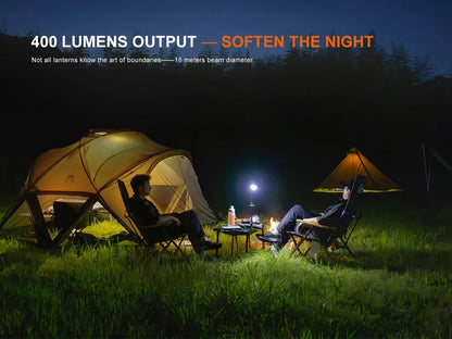 Fenix CL20R Pro multi Camping Laterne mit Sensor und Ambient Licht, 400 Lumen