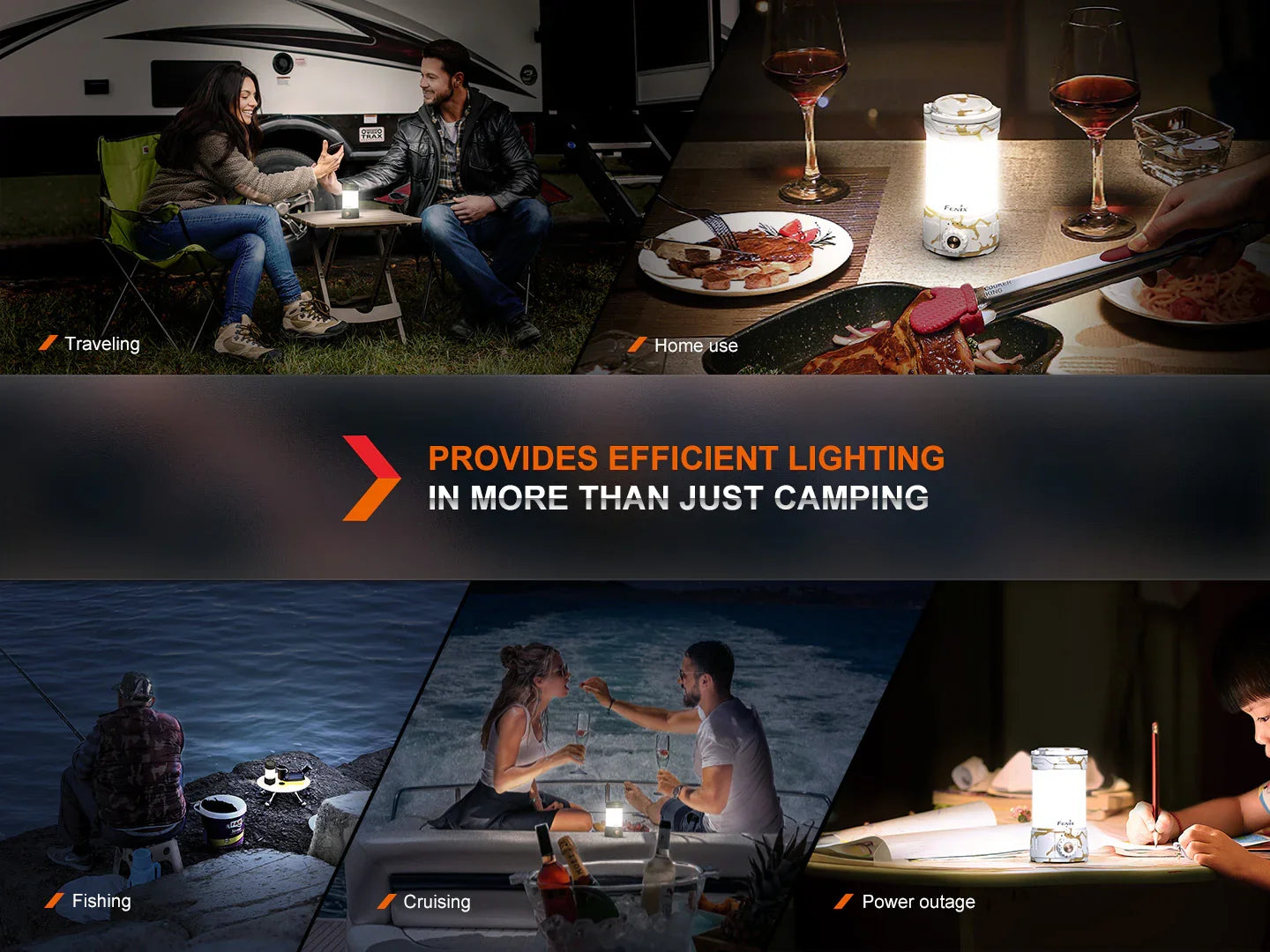 Fenix CL26R Pro multifunktionale, tragbare Campinglaterne, 650 Lumen