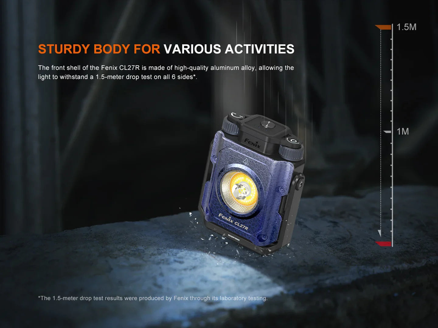 Fenix CL27R multifunktionale Outdoor-Laterne mit Spot- & Flutlicht, 1600 Lumen