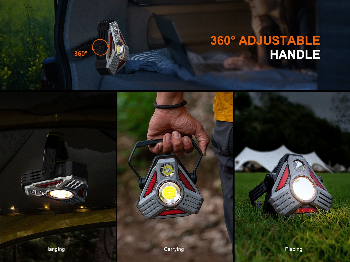 Fenix CP50R multifunktionale Fahrzeug & Camping Laterne, 5500 Lumen