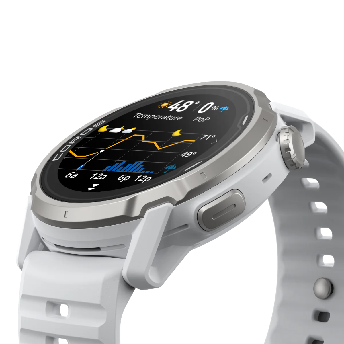 Coros Bergsportuhr Apex 4, 42mm, weiss – Bild 