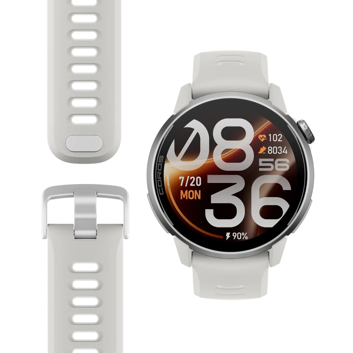 Coros Multisportuhr Pace 4 Pro, weiss mit Silikon-Armband - machsport – Bild 