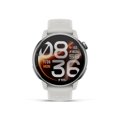 Coros Multisportuhr Pace 4 Pro, weiss mit Silikon-Armband - machsport