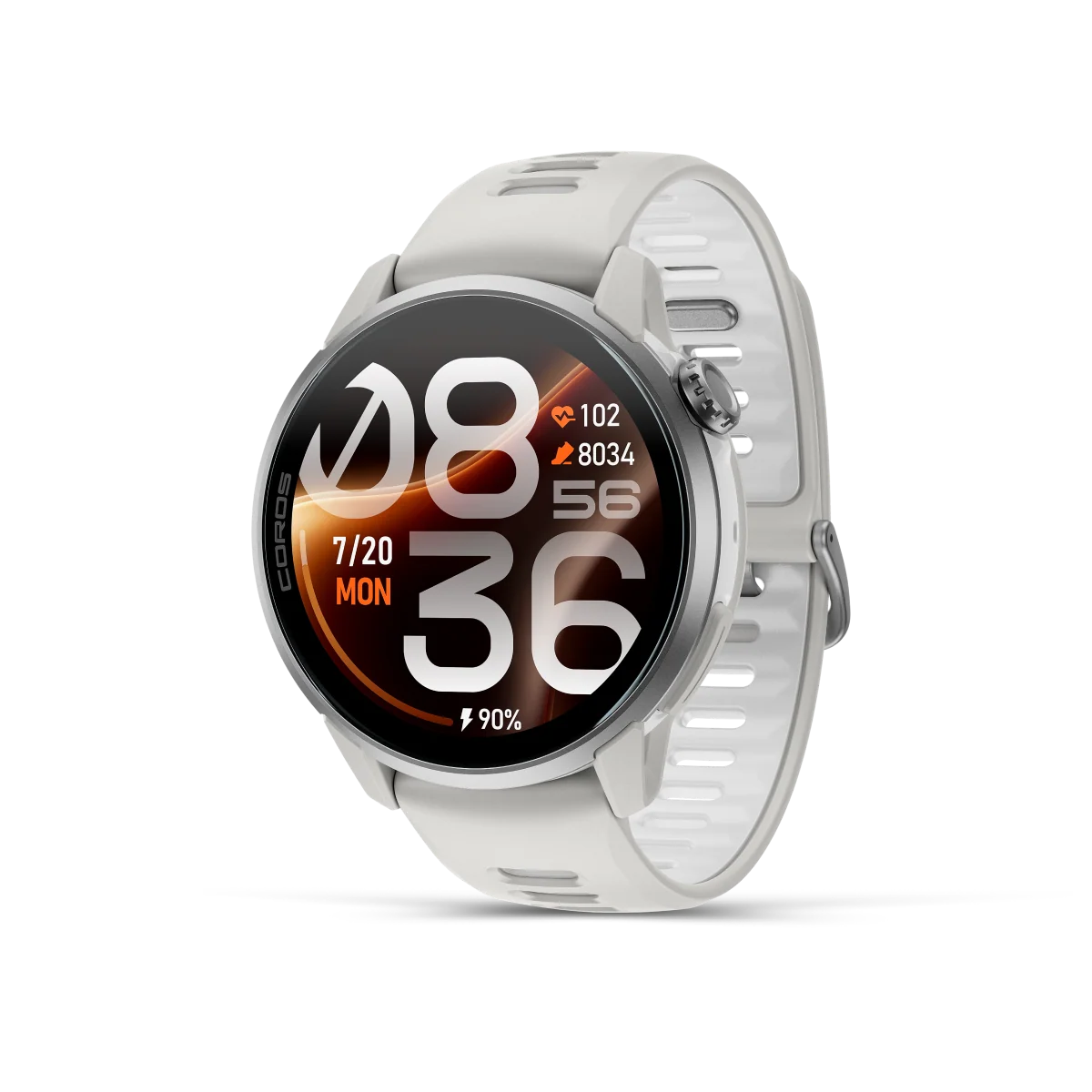 Coros Multisportuhr Pace 4 Pro, weiss mit Silikon-Armband - machsport