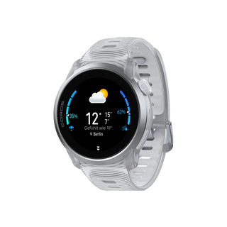 Coros Sportuhr Pace 4, Silikonarmband, Cloud White