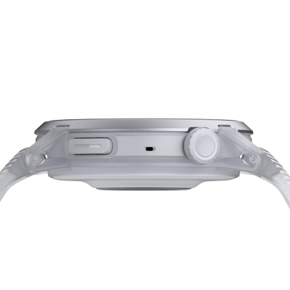 Coros Sportuhr Pace 4, Silikonarmband, Cloud White