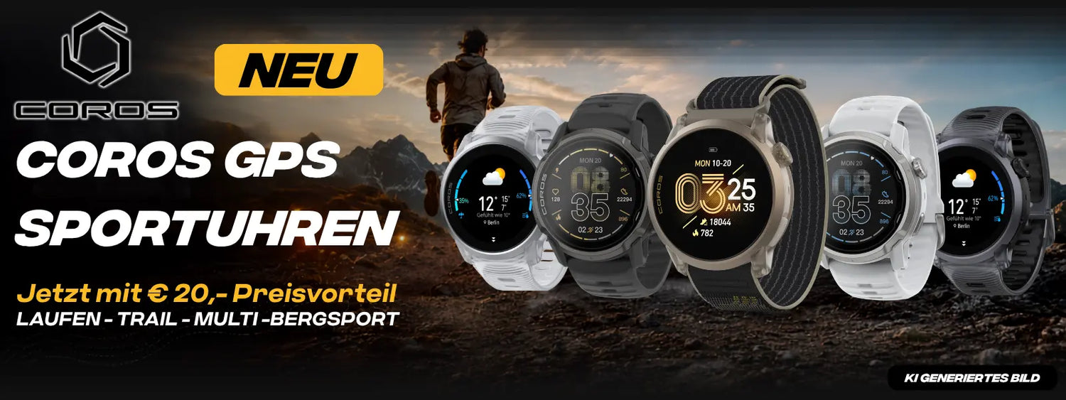 Coros GPS Sportuhren neu bei machsport
