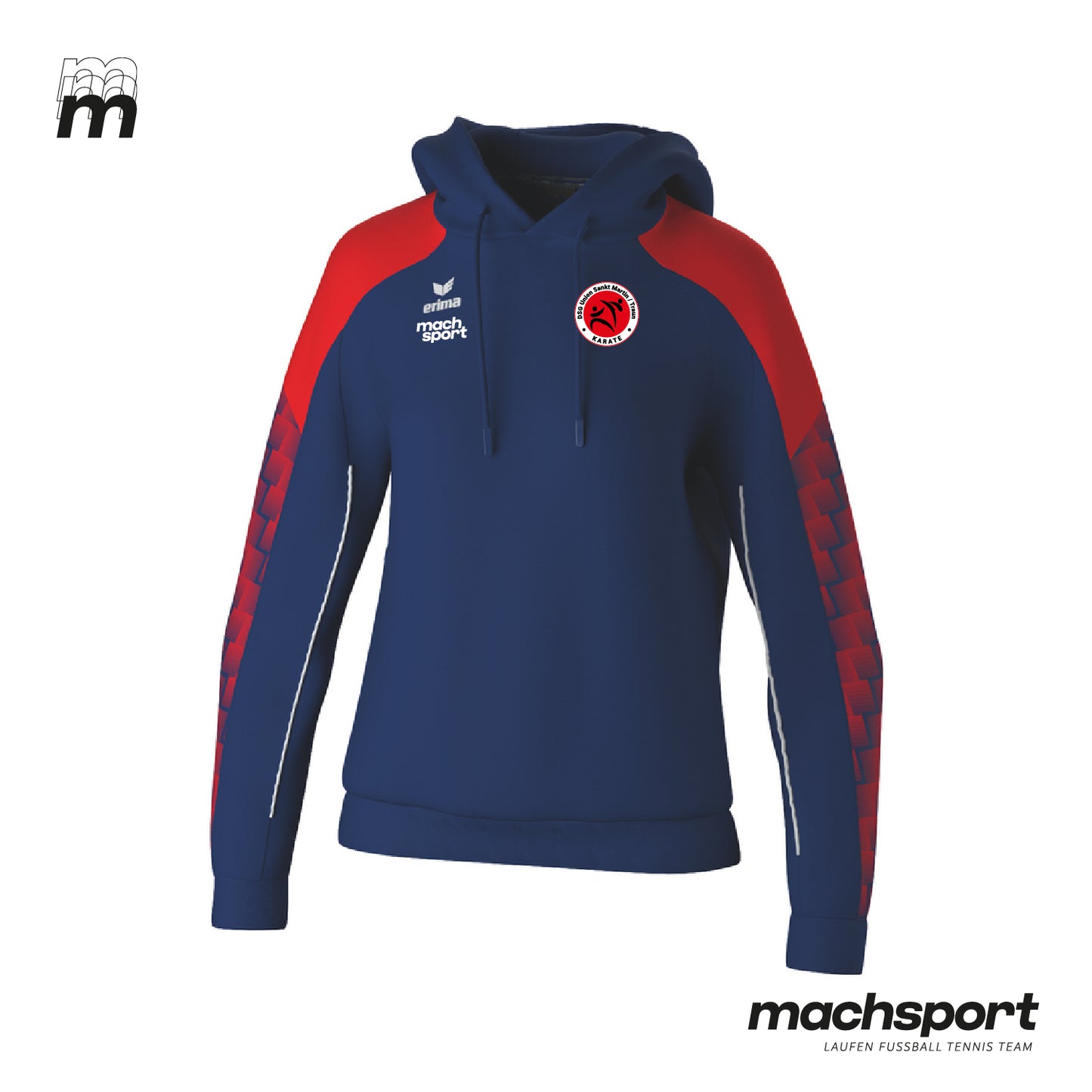 DSG Union St. Martin/Traun - Sektion Karate Trainingshoodie Damen inkl. Rückenlogo