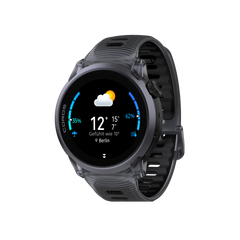 Coros Sportuhr Pace 4, Silikonarmband, black crystal