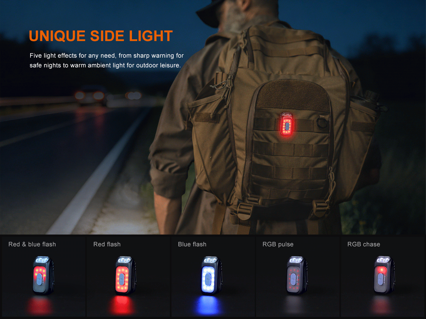 Fenix E04R Minilicht mit 360° drehbarem Clip, 400 Lumen – Bild 